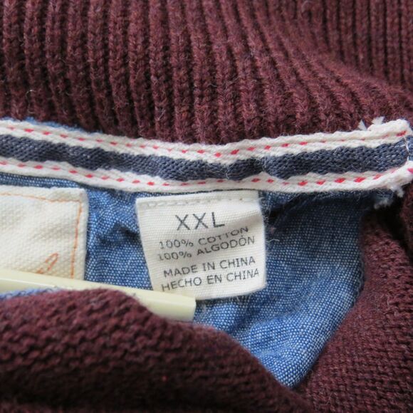 Original Weatherproof Vintage Sweater  Burgundy XXL  EUC - Picture 6 of 8